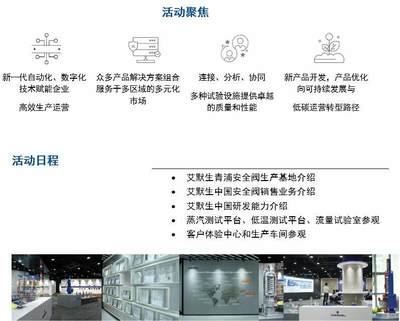 智造安全，開放未來 艾默生青浦安全閥工廠客戶開放體驗(yàn)日技術(shù)運(yùn)營(yíng)深度洞察